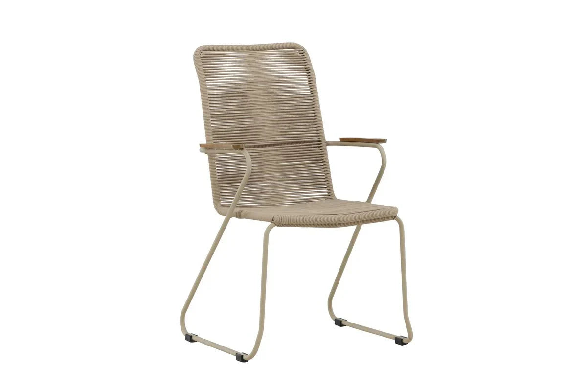Gartenstuhl Noreno - mit Teakholz Armlehnen