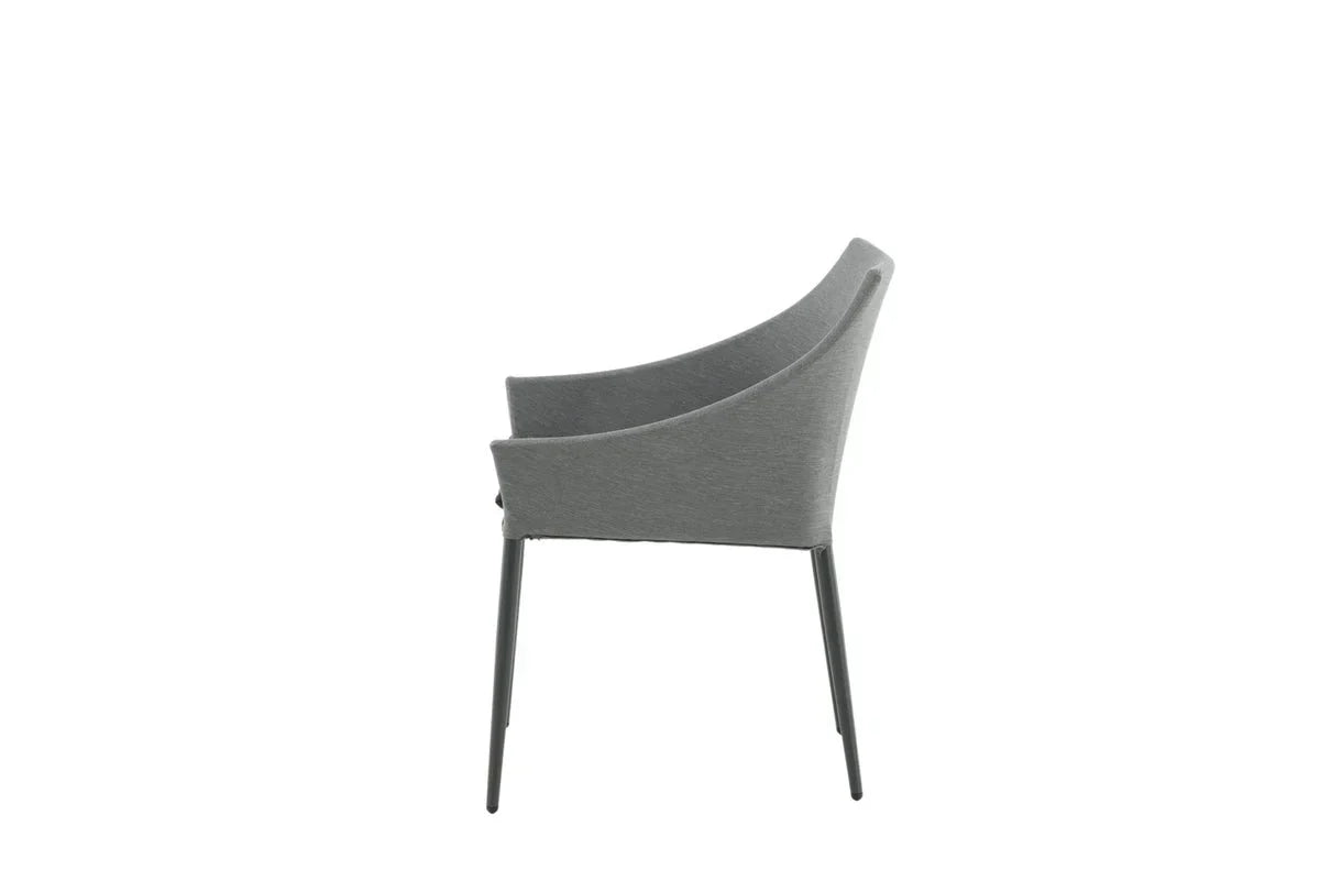 2er Set - Gartenstuhl Sophia aus Aluminium/Polyester