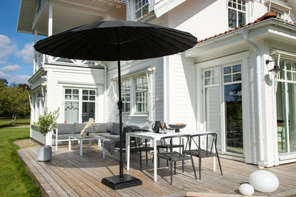 Garten Sonnenschirm Palma – Ø270 cm verfügbar in Weiß, Schwarz, Grau und Blau