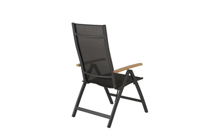 2er Set - Gartenstuhl GranCanaria aus Textilene/Aluminium in Schwarz, Weiß oder Beige