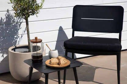 2er Set - Gartenstuhl Laura aus Stahl inklusive Kissen