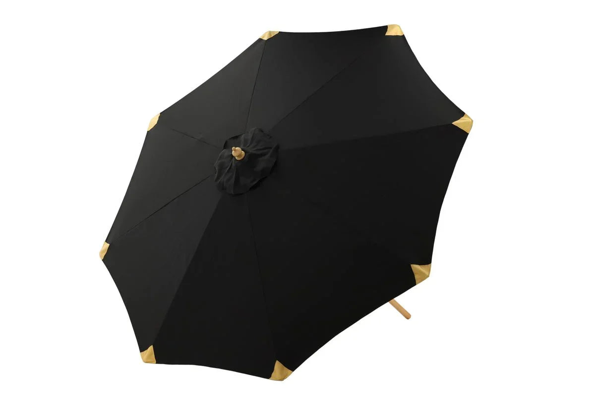 Garten Sonnenschirm Boho – Ø270 cm in wahlweise Schwarz oder Grau