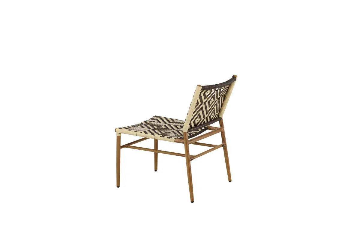 Gartenstuhl Carla - aus Rattan in Beige und Brauntönen