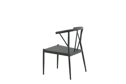 6er Set - Gartenstuhl Tina aus Rattan/Aluminium