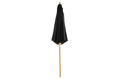 Garten Sonnenschirm Boho – Ø270 cm in wahlweise Schwarz oder Grau