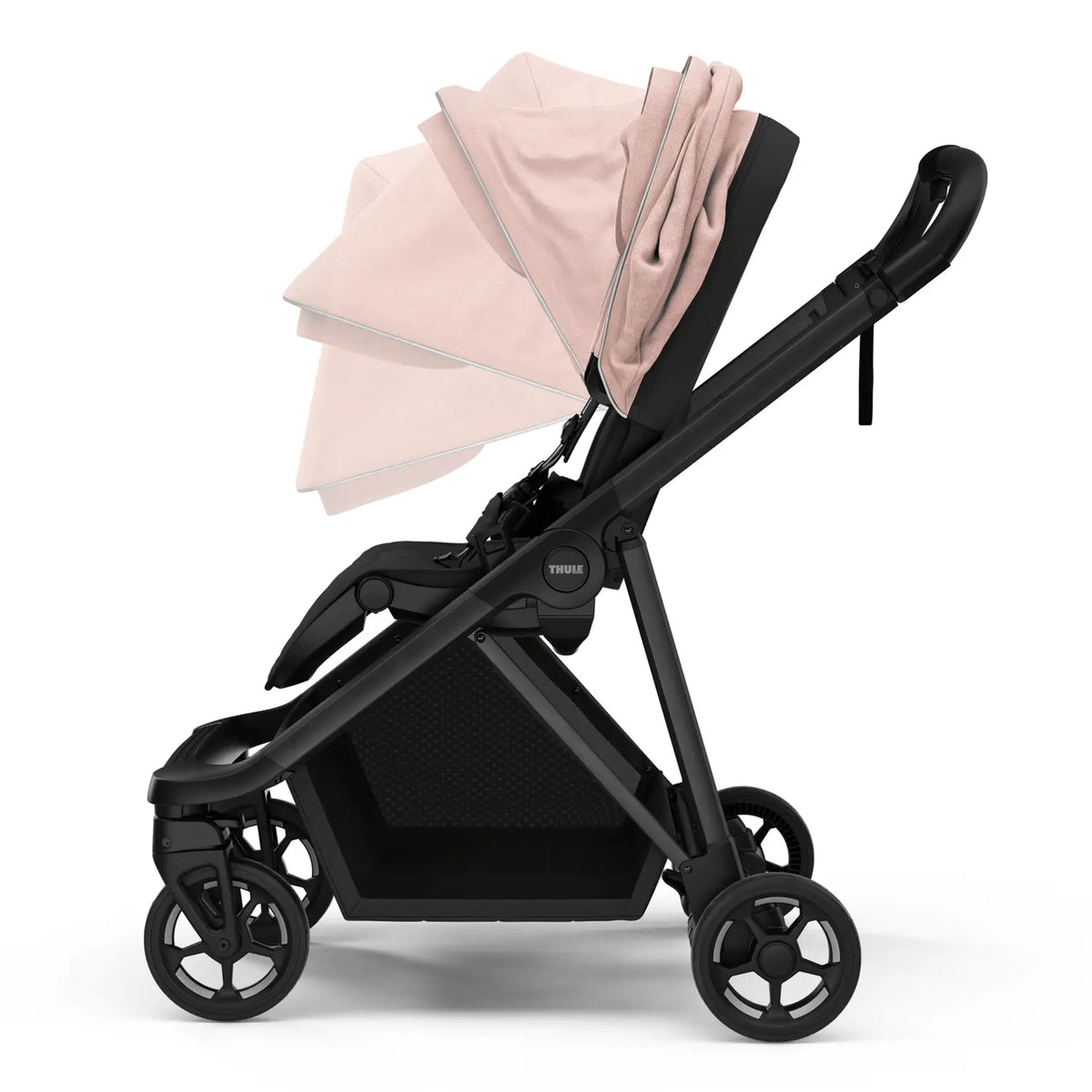 B-Ware Thule Buggy Kinderwagen Shine Sportwagen Misty Rose Schwarz Sitz Umsetzbar