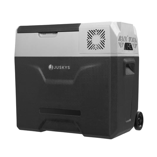 Juskys Frigo Portatile a Compressione Yukon 50 Litri per Auto, Camion, Campeggio - Frigorifero a Compressione 12/24/230 V