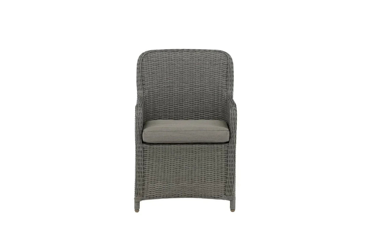 2er Set - Gartenstuhl London aus synthetischem Rattan
