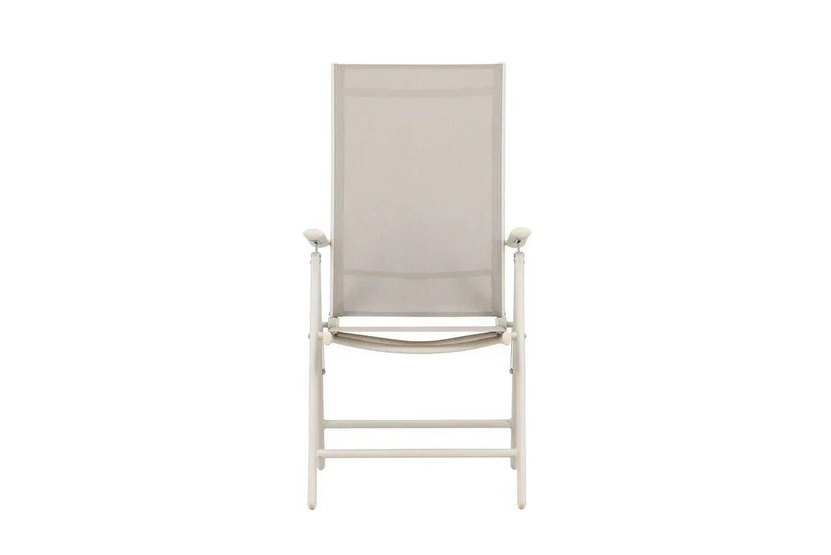 2er - Set Gartenstuhl Luma - ein klappbarer Stuhl in schlichtem Beige