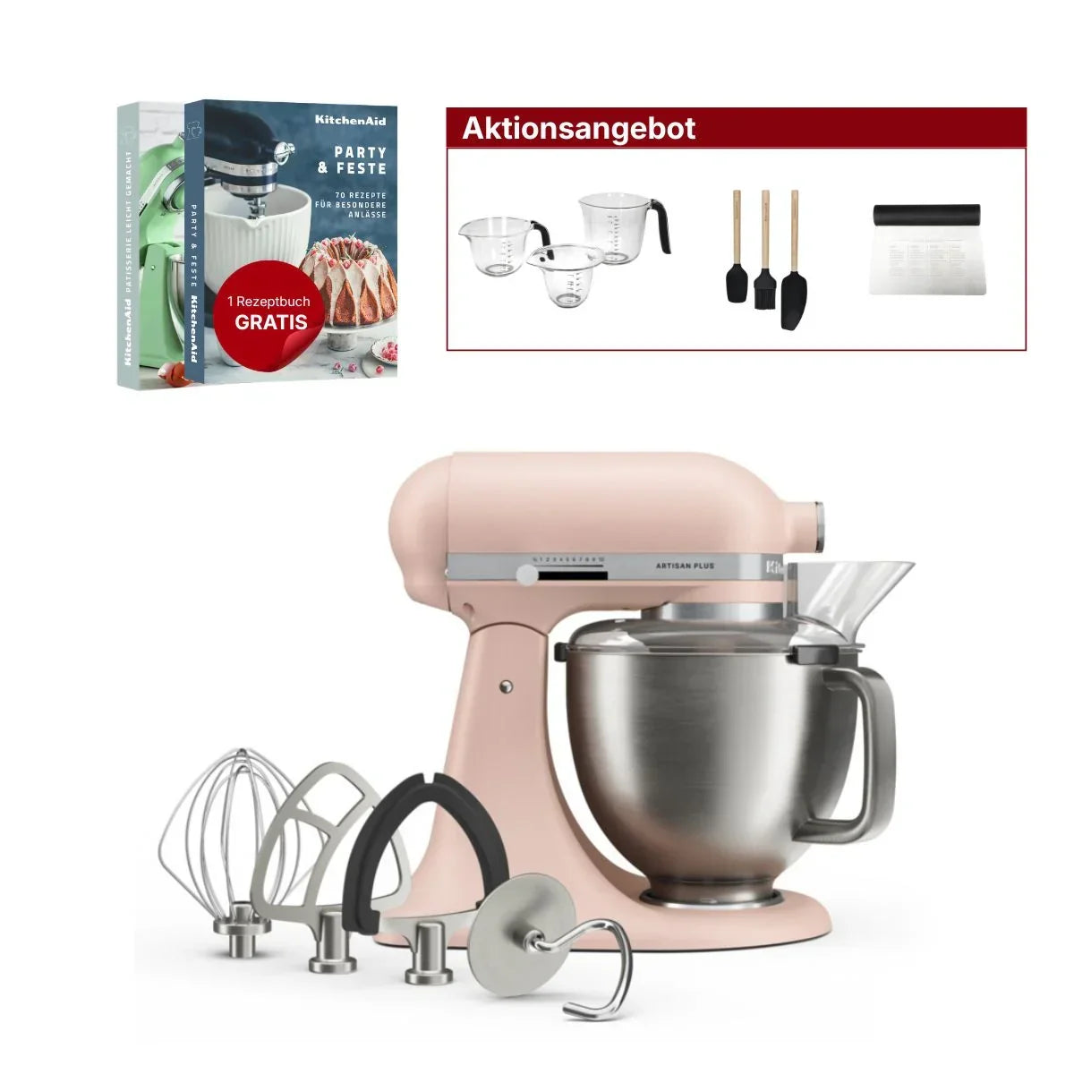 KitchenAid 4,7L 5KSM50PKVE Küchenmaschine - Artisan Plus