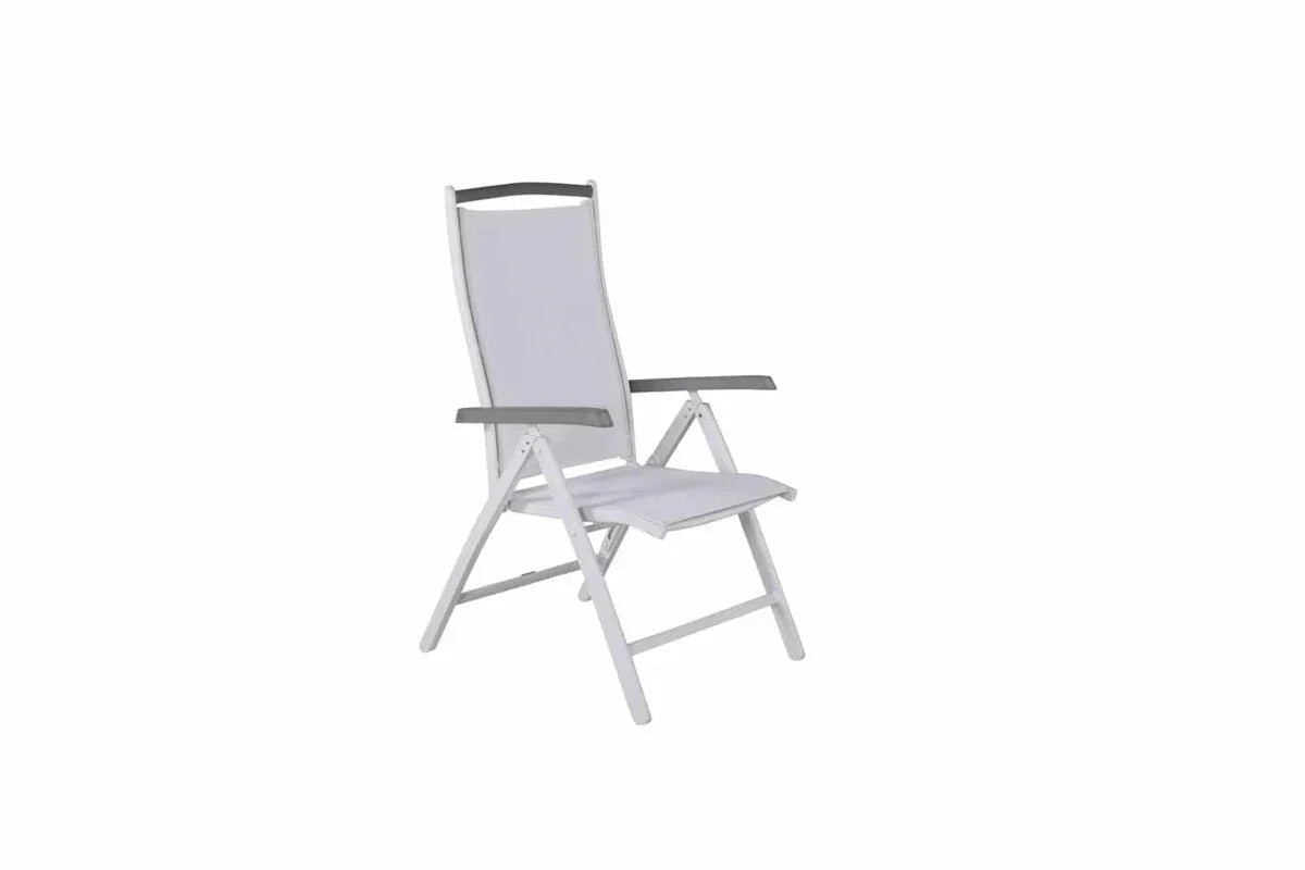 2er Set - Gartenstuhl Kara - Gestell aus Aluminium, verstellbar