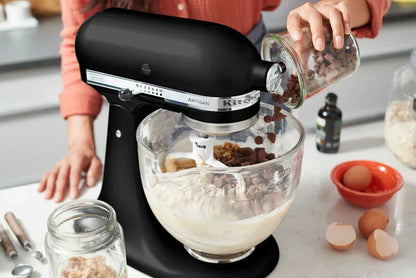 KitchenAid 4,8 L 5KSM175 Artisan Küchenmaschine Breadlover mit Messerschmidt Getreidemühlenvorsatz + Brotbackschüssel