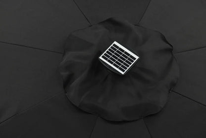 Sonnenschirm Lightning – Ø270 cm in wahlweise Schwarz oder Grau