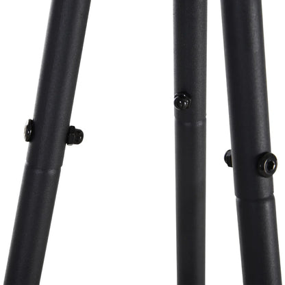 HOMCOM Metall Kleiderständer Baummuster für Kleidung Taschen Hüte 6 Haken mit 2 Regalen 32,5x45,5x182cm