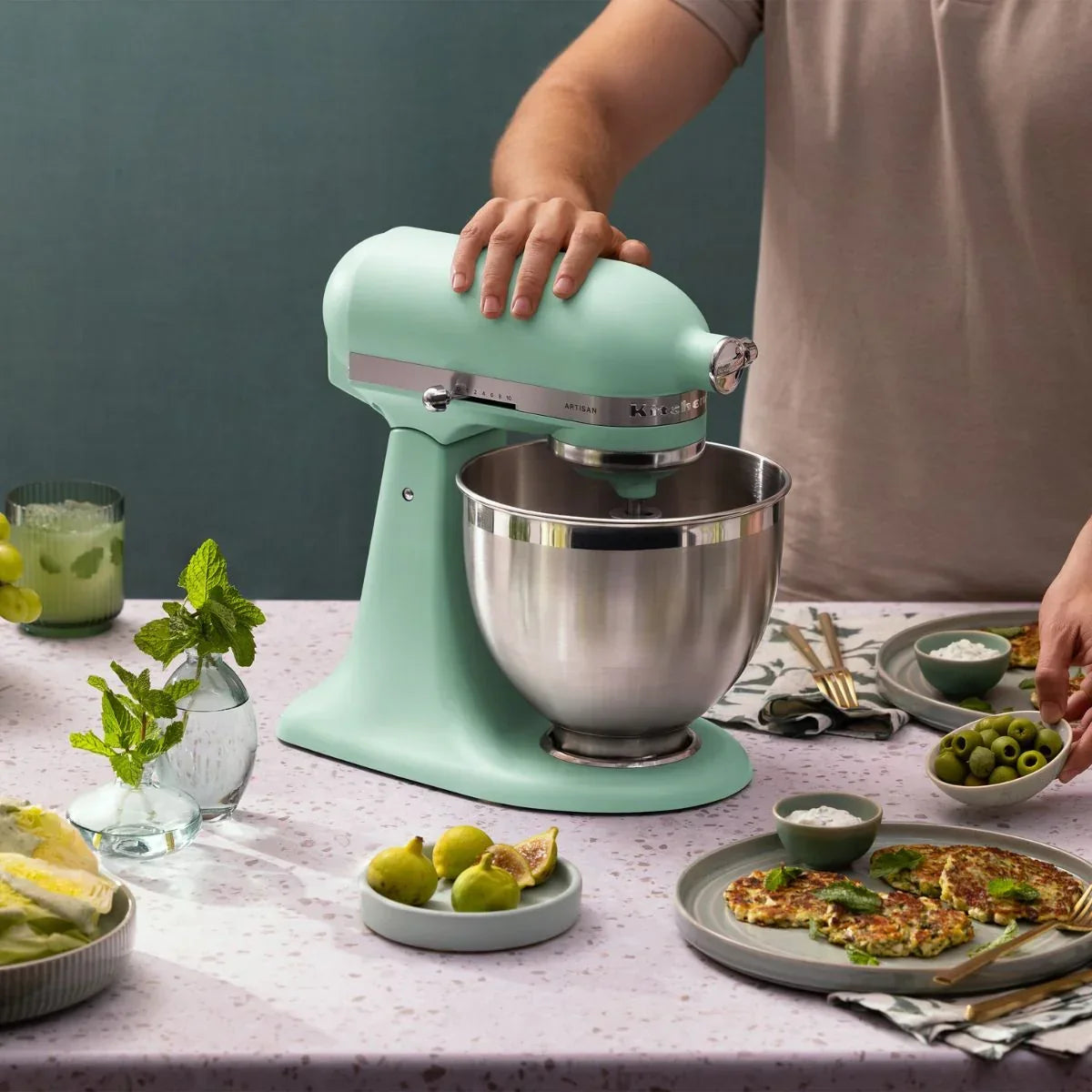 KitchenAid Küchenmaschine 4,7L Artisan 5KSM195PSESD Küchenmaschine Spearmint