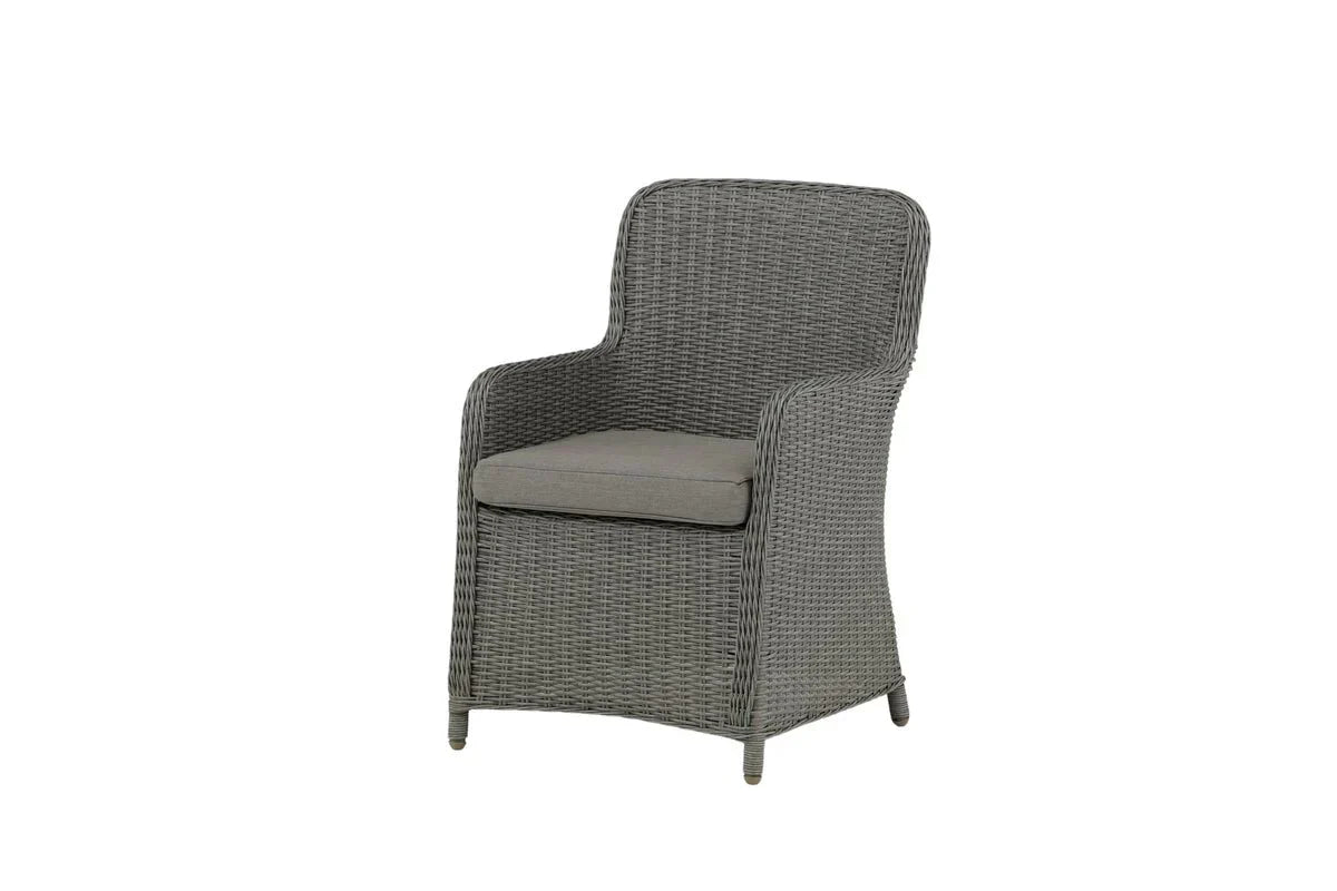 2er Set - Gartenstuhl London aus synthetischem Rattan