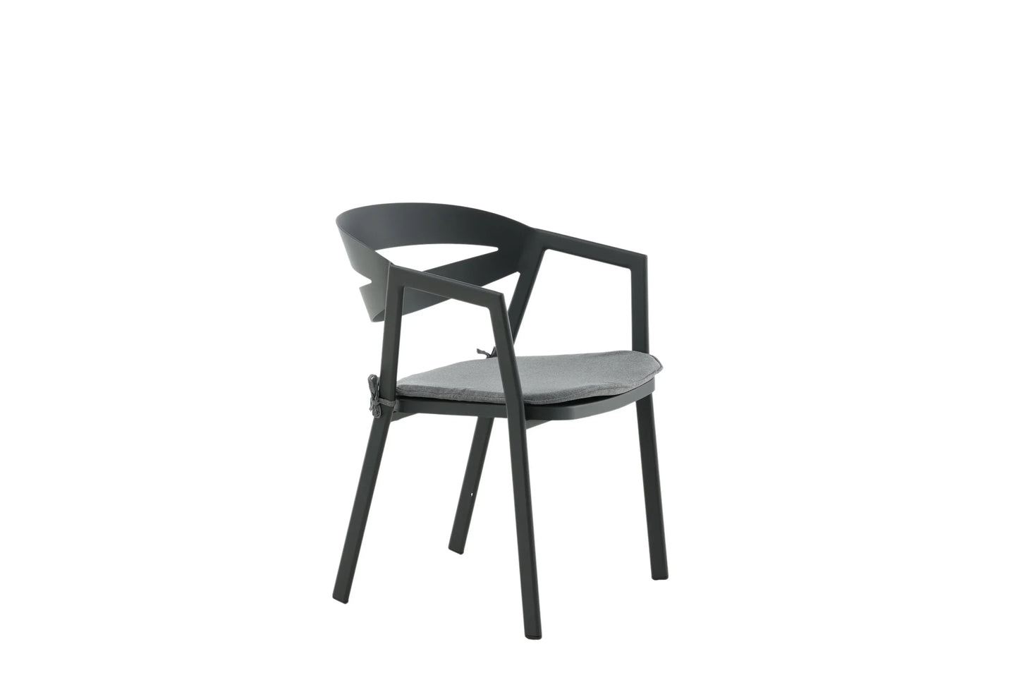 Gartenstuhl Sylt - aus Aluminium in Schwarz