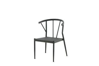 6er Set - Gartenstuhl Tina aus Rattan/Aluminium