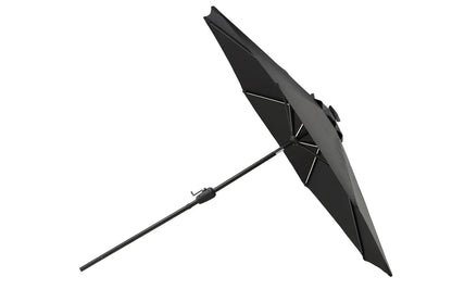 Sonnenschirm Lightning – Ø270 cm in wahlweise Schwarz oder Grau
