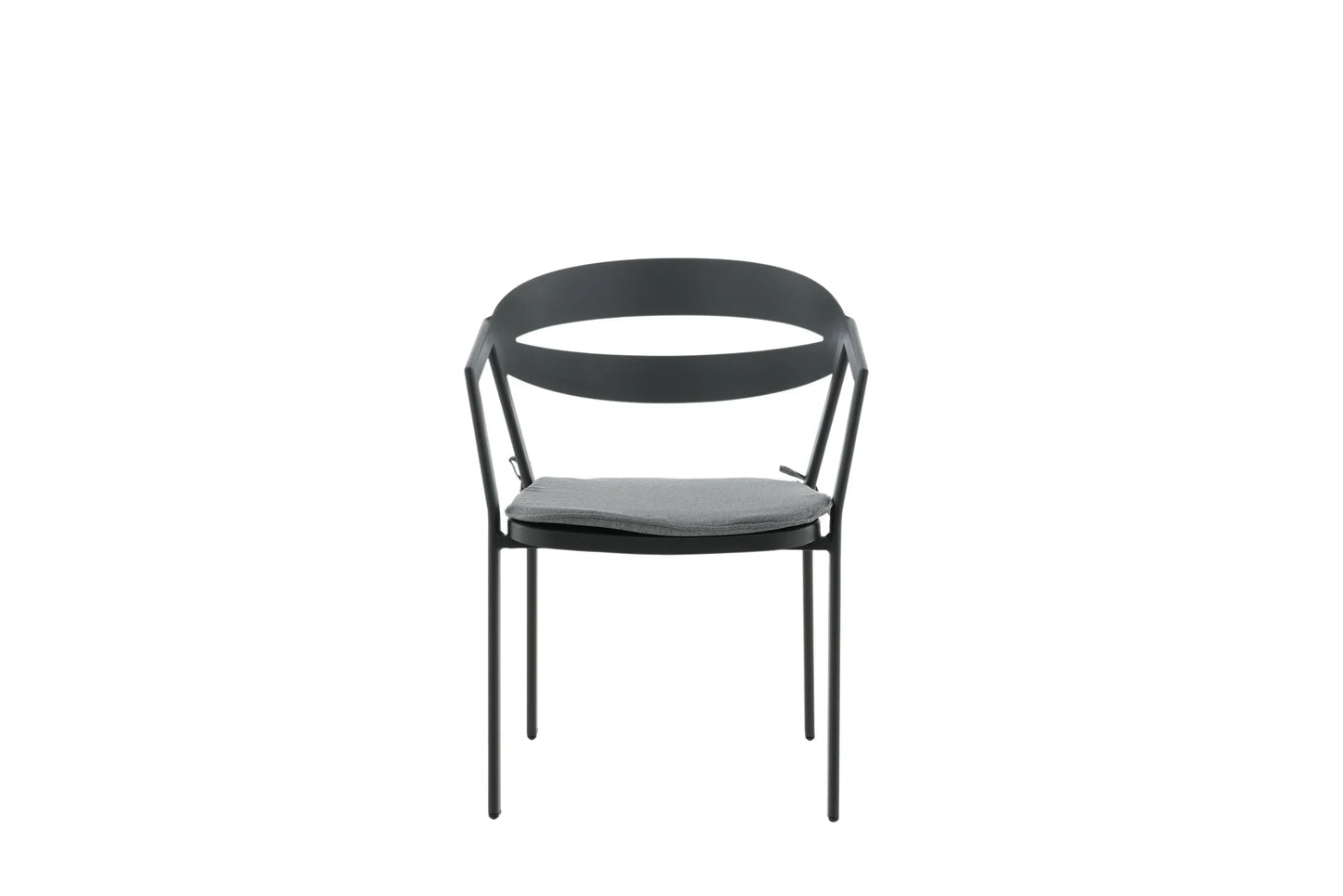 Gartenstuhl Sylt - aus Aluminium in Schwarz