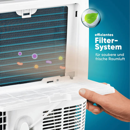 Klimaanlage Mobil 12000 BTU/h (3.500 Watt) - Mobiles Klimagerät 4in1 mit WiFi/App Monoblock Kältemittel - Fernbedienung, 24h-Timer, Luftentfeuchter, Nachtmodus