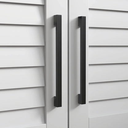 HOMCOM Schuhbank mit verstellbarem Innenregal in 3 Höhen, schlanke Schuhbank aus MDF mit Leinenbezug, 90x36x50 cm, Weiß und Grau