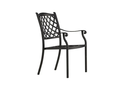 4er Set Gartenstuhl Auri - ein schlichter schwarzer Stuhl aus Aluminium