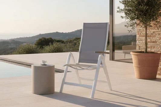 Set di 2 - Sedia da giardino Montenegro in textilene/alluminio