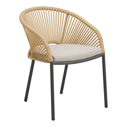 2er Set - Gartenstuhl Veleno in Beige oder Grün