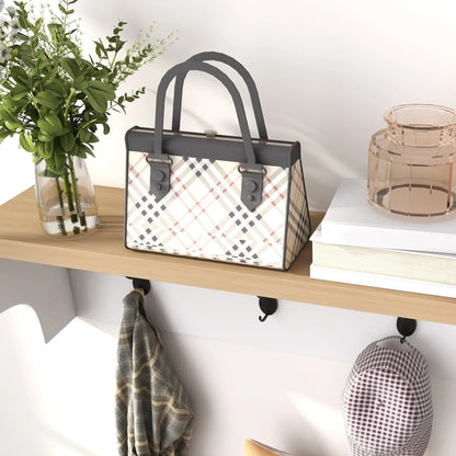 HOMCOM Garderobenständer und Schuhbank 2 in 1 Eingangsbereich Möbel mit 3 Haken und Regalen für 9 Paar Schuhe 75x30x50 cm und 75x20x22,5 cm Weiß