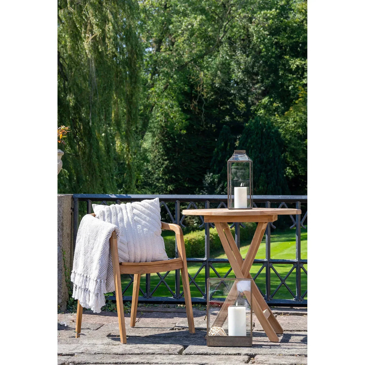 2er Set - Gartenstuhl Bali aus Teakholz