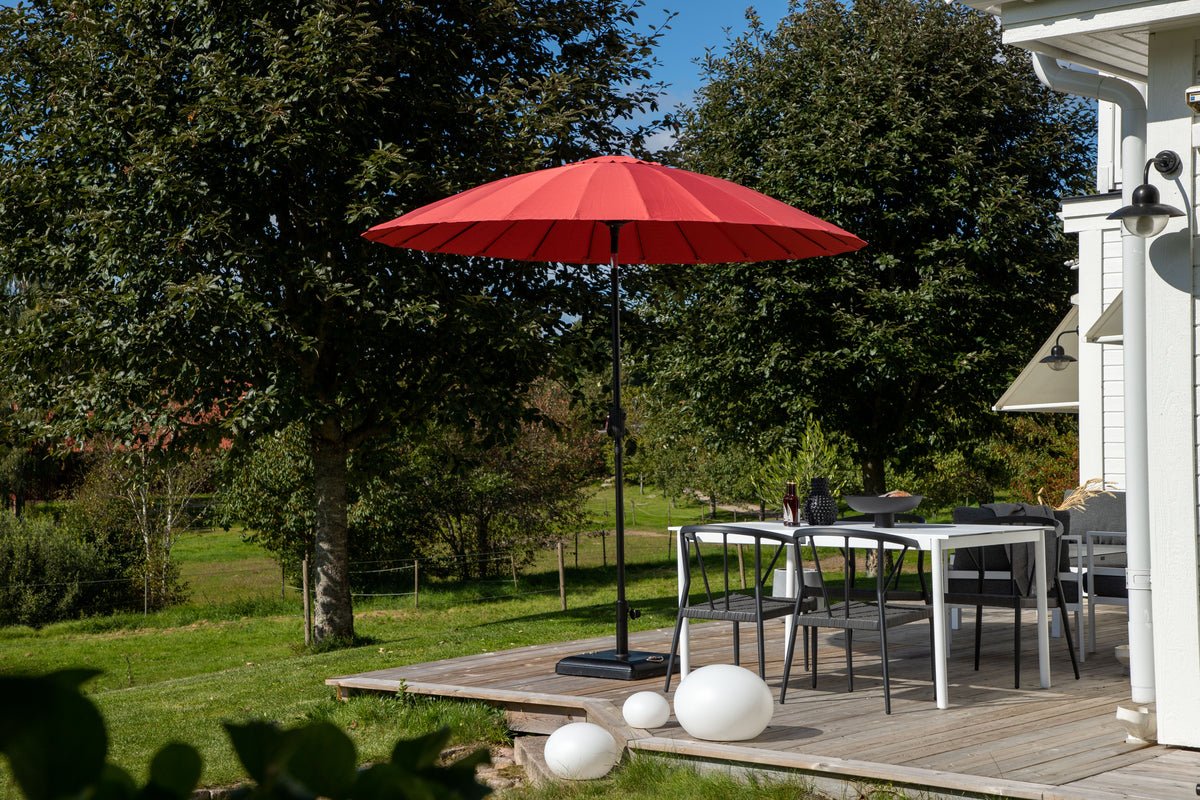 Sonnenschirm Rivierra – Ø270 cm in der Farbe Rot