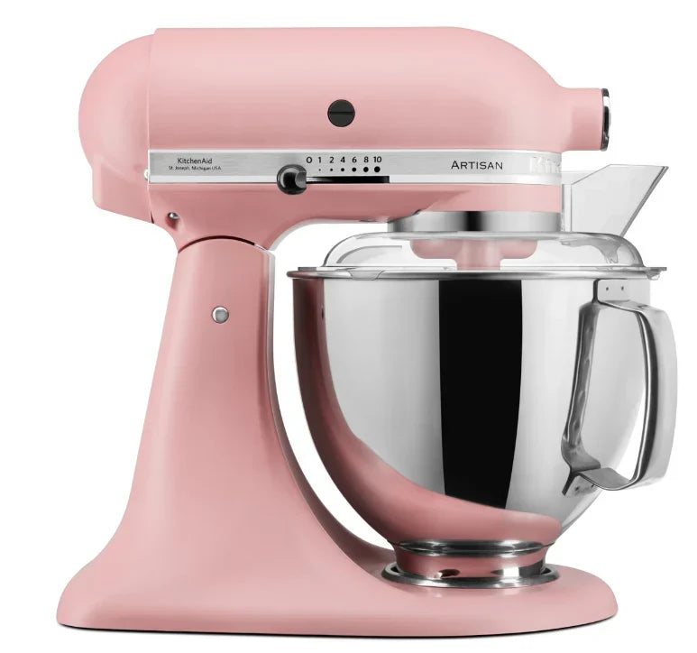 KitchenAid 4,8 L 5KSM175 Artisan Küchenmaschine Breadlover mit Messerschmidt Getreidemühlenvorsatz + Brotbackschüssel