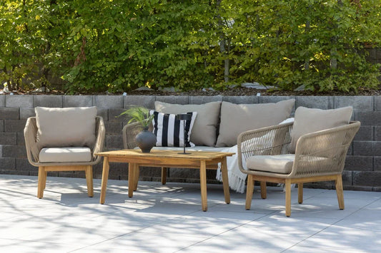 Set Lounge da Giardino Perano – set 4 pezzi beige