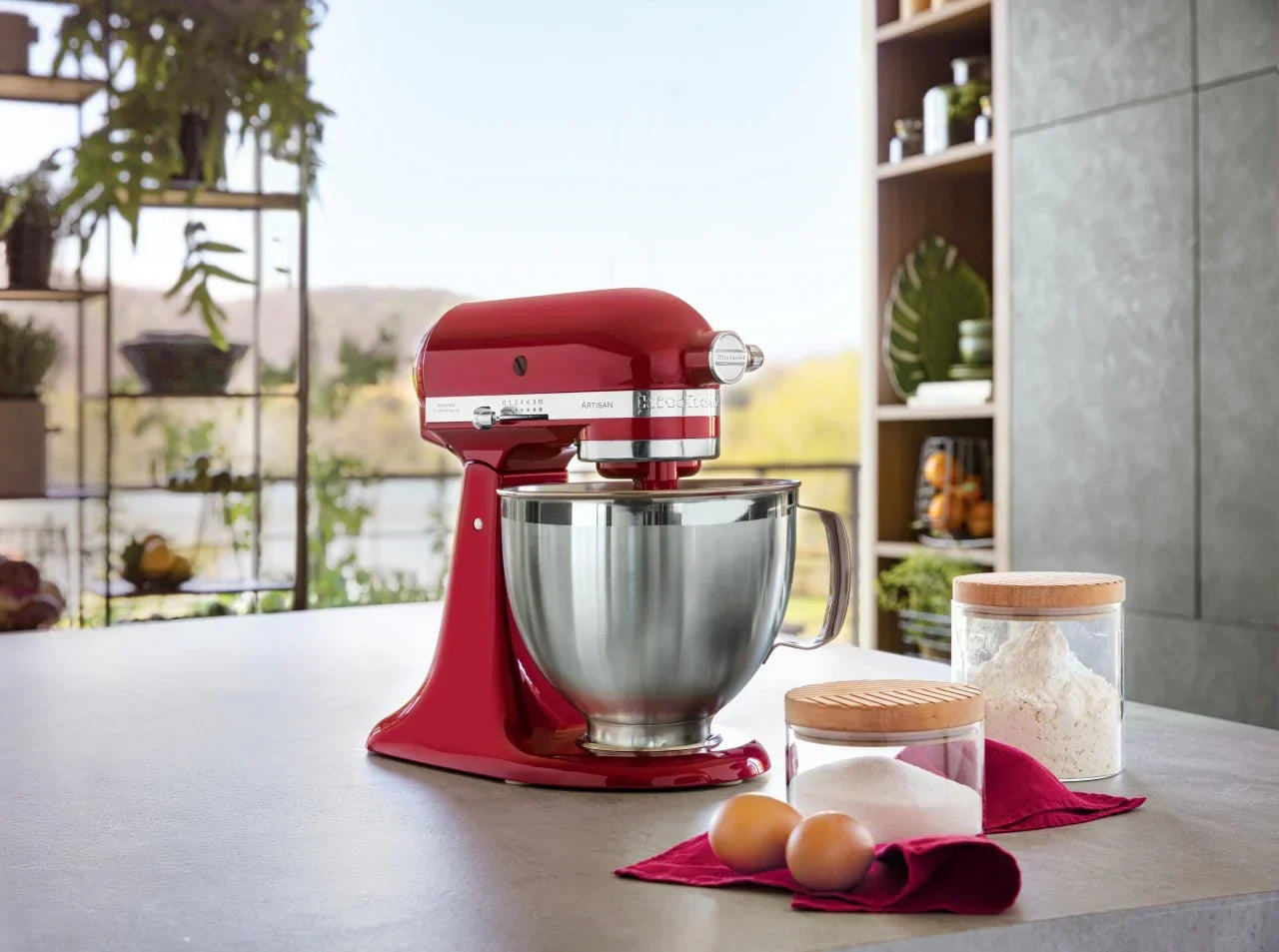 KitchenAid 4,8 L 5KSM185 Artisan Küchenmaschine Cookielover Artisan Fleischwolf+Spritzgebäck+Flexirührer
