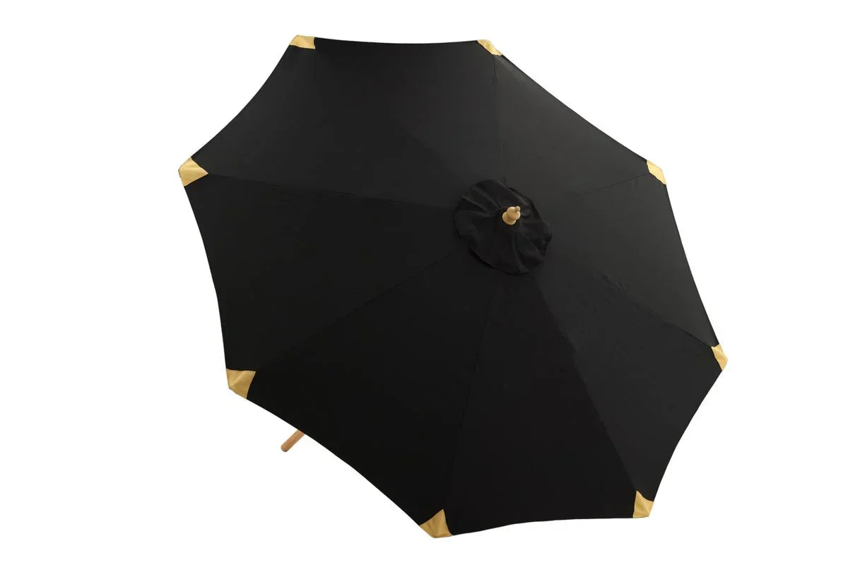 Garten Sonnenschirm Boho – Ø270 cm in wahlweise Schwarz oder Grau