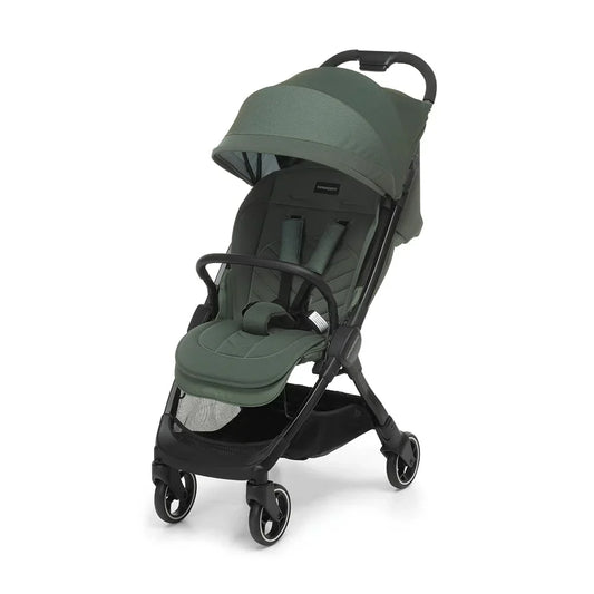 Foppapedretti Passeggino Leggero Ciao, da 0 a 22 kg (0-4 anni), Chiusura a una Mano, Si Regge in Piedi da Solo, Schienale Regolabile, Ruote Ammortizzate, Cestello Portaoggetti, Telaio in Alluminio, Forest