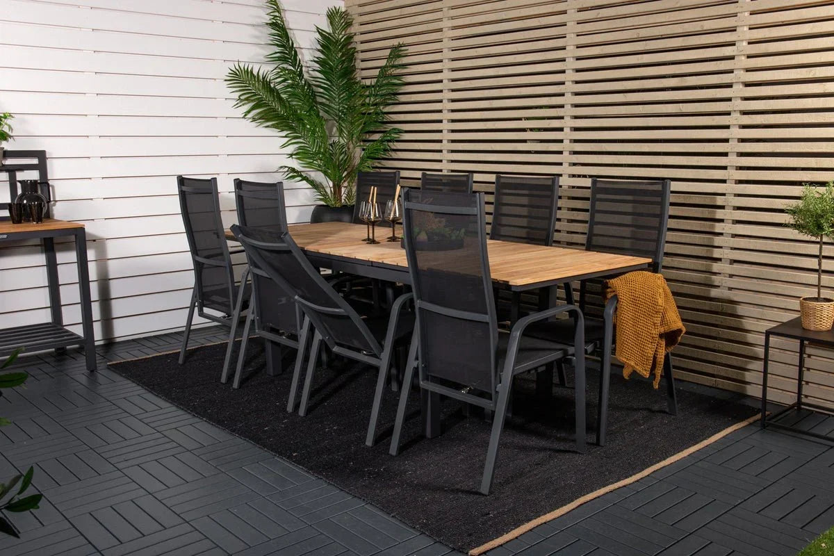 2er Set - Gartenstuhl Bossa aus Textilene/Aluminium
