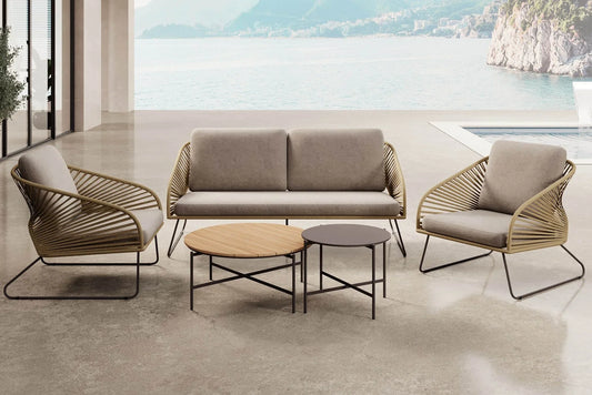Set Lounge da Giardino Veleno - Struttura in Alluminio