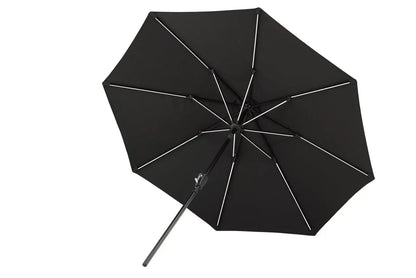 Sonnenschirm Lightning – Ø270 cm in wahlweise Schwarz oder Grau