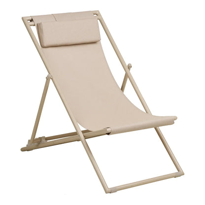 Gartenstuhl/Strandstuhl Solento – klappbar mit 4-fach verstellbarer Rückenlehne
