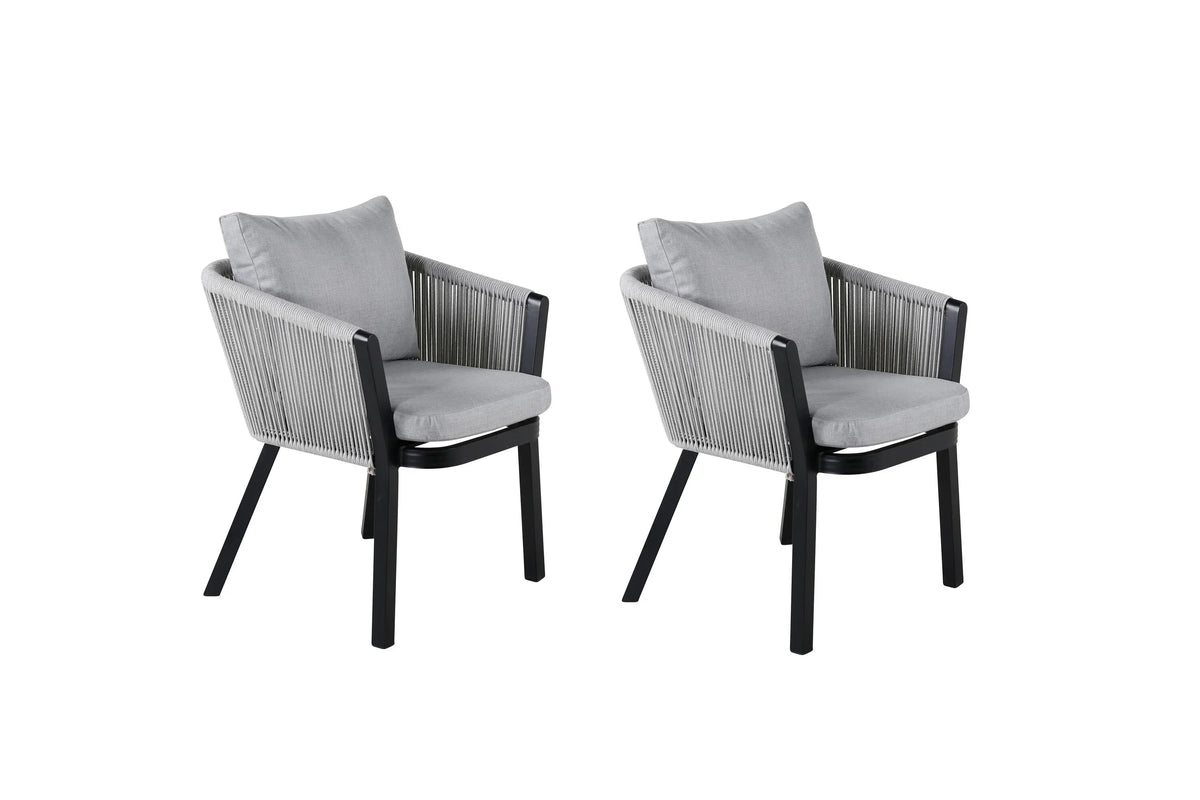 2er Set - Gartenstuhl Myria aus Metall/Polyester