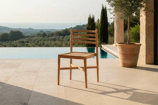 Sedia da giardino Sunrise - in teak dal look naturale