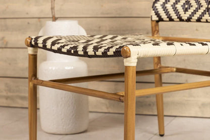 Gartenstuhl Carla - aus Rattan in Beige und Brauntönen
