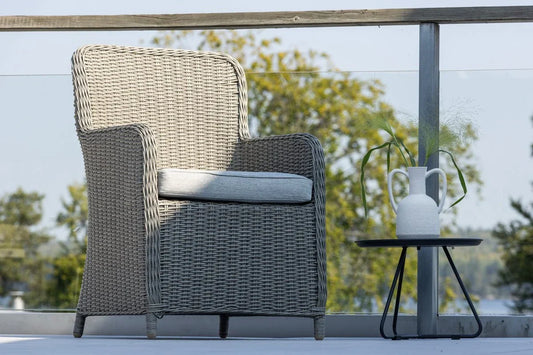 Set di 2 - Sedia da giardino London in rattan sintetico