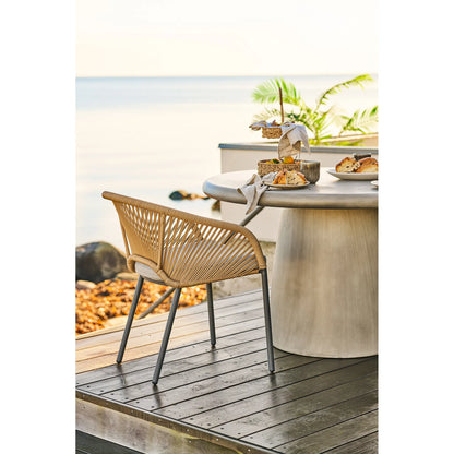 2er Set - Gartenstuhl Veleno in Beige oder Grün